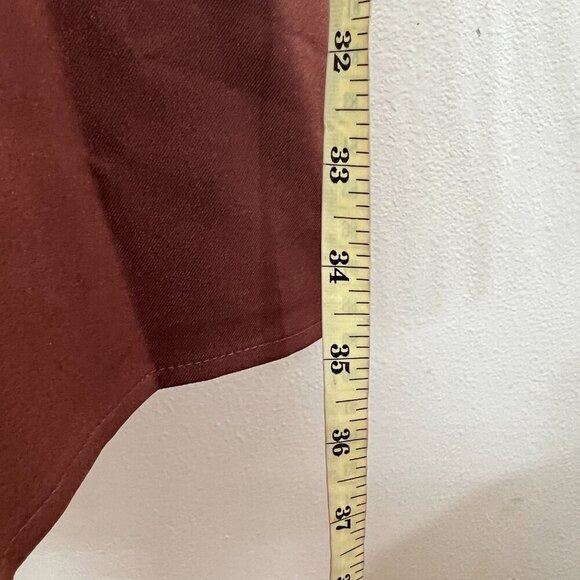 Bar III Womens Smocked Off The Shoulder Dress Puff Sleeves XL Brown - Picture 10 of 10